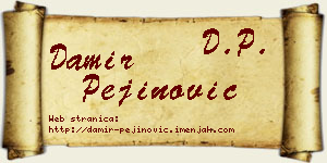 Damir Pejinović vizit kartica